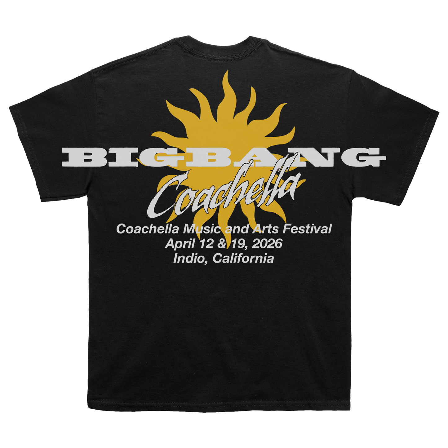BIGBANG Sundaze Coachella Black Tee