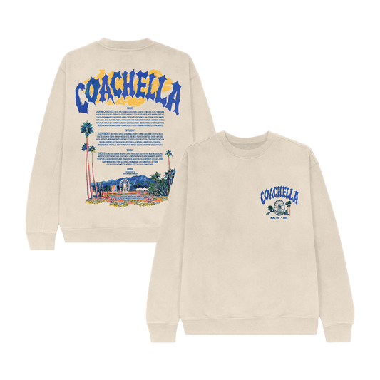 Coachella Pastels 2026 Lineup Sweatshirt
