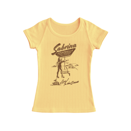 Sabrina Live! in The Desert Pointelle T-Shirt