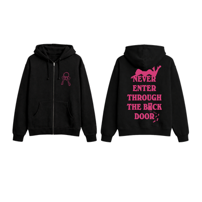 Sabrina Never Enter Through The Back Door Zip Hoodie