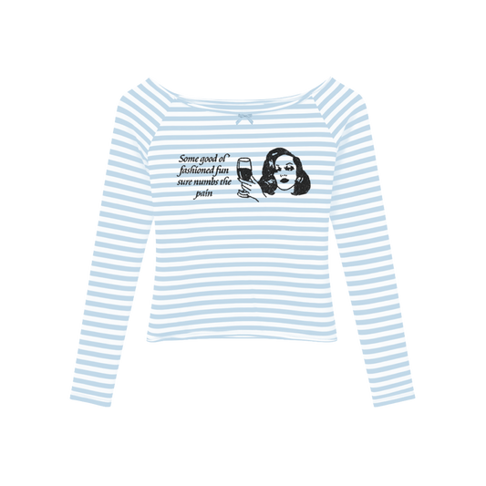 Sabrina Good Ol' Fashioned Fun Striped Longsleeve